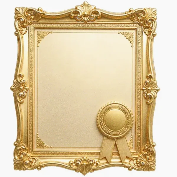 Framed certificate — Amonbet