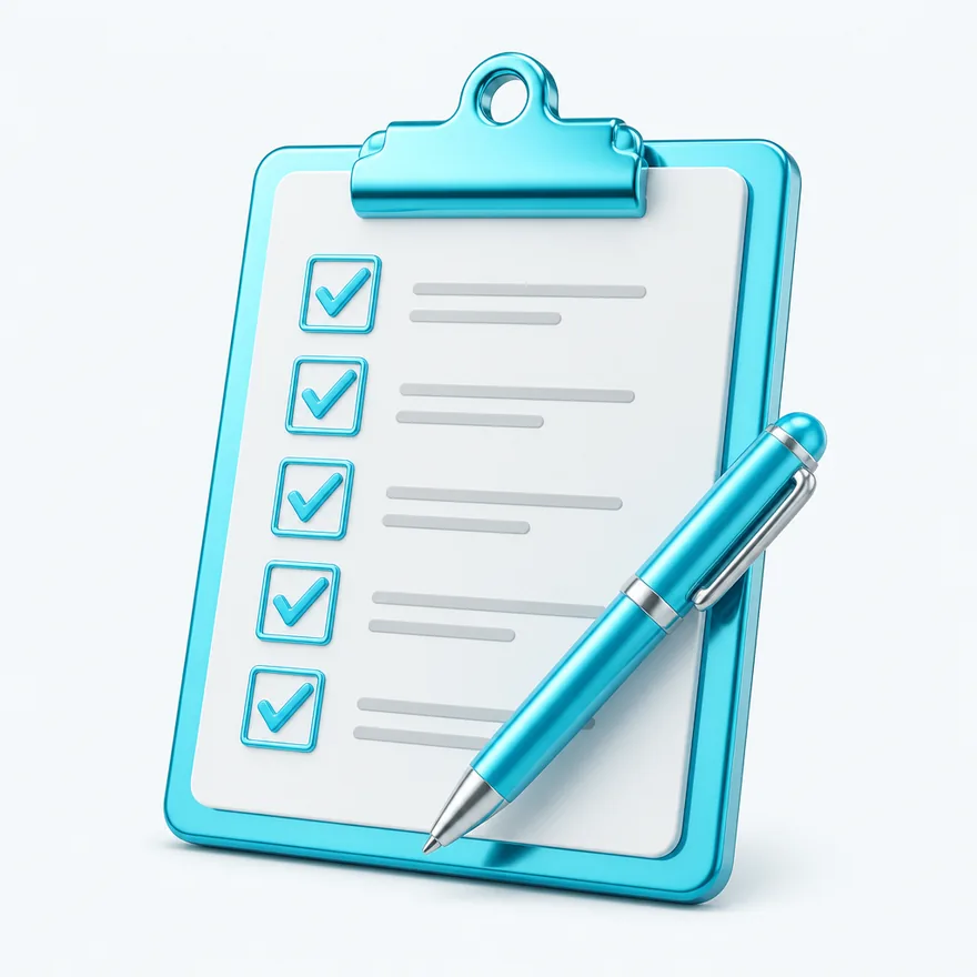Clipboard checklist — Amonbet