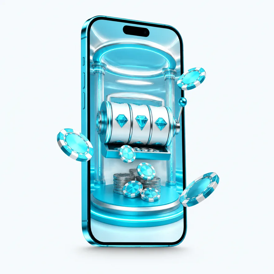 Smartphone with glowing screen — Amonbet