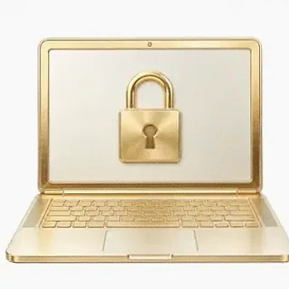 Laptop with padlock — Amonbet