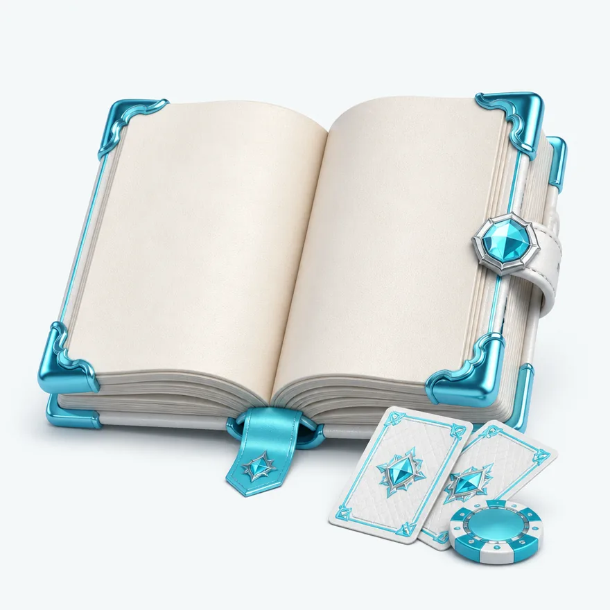 Open rulebook with cards — Amonbet