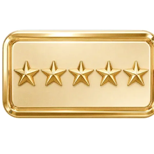 Five-star rating plaque — Amonbet