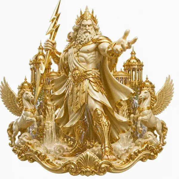 Zeus with lightning — Amonbet